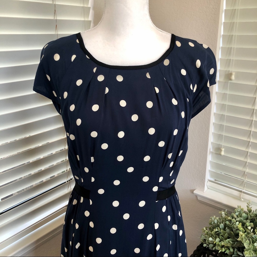 Boden "Easy Day"  Polka Dot Dress Size 10 - Picture 5 of 10